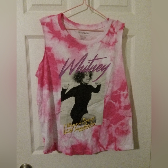 Time and Tru Tops - Time and Tru Whitney Houston pink 🩷 tye dye tank top